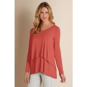 Soft Surroundings Perfect Layers Pink Top